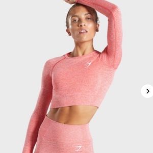 Gymshark Ombre Seamless Long Sleeve Crop Top